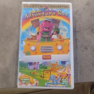 Barney Adventure Bus  VHS 1997 Clam Shell